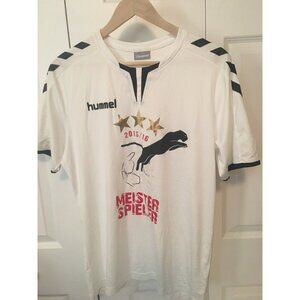 Hummel Handball Jersey Men’s Sz Small‎ Meister Spieler White/Black/Red